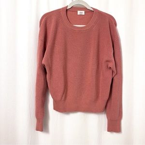 Aritzia Wilfred Manila Wool Cotton Cropped Sweater L